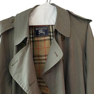 Vintage Men's Burberry Trench Coat w/Navy Liner - 42S